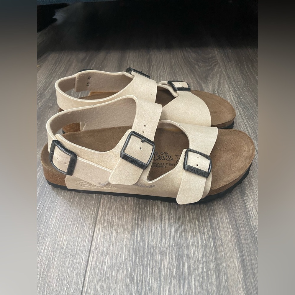 Birkenstock Cream Slingback Sandals Womens Size 36/ US 5.5